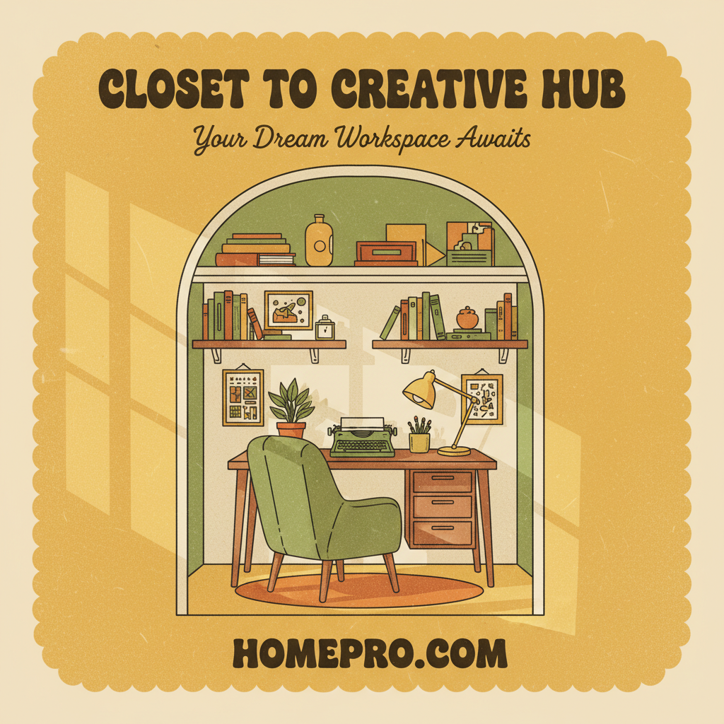 Transforming a Closet Into a Dream Workspace