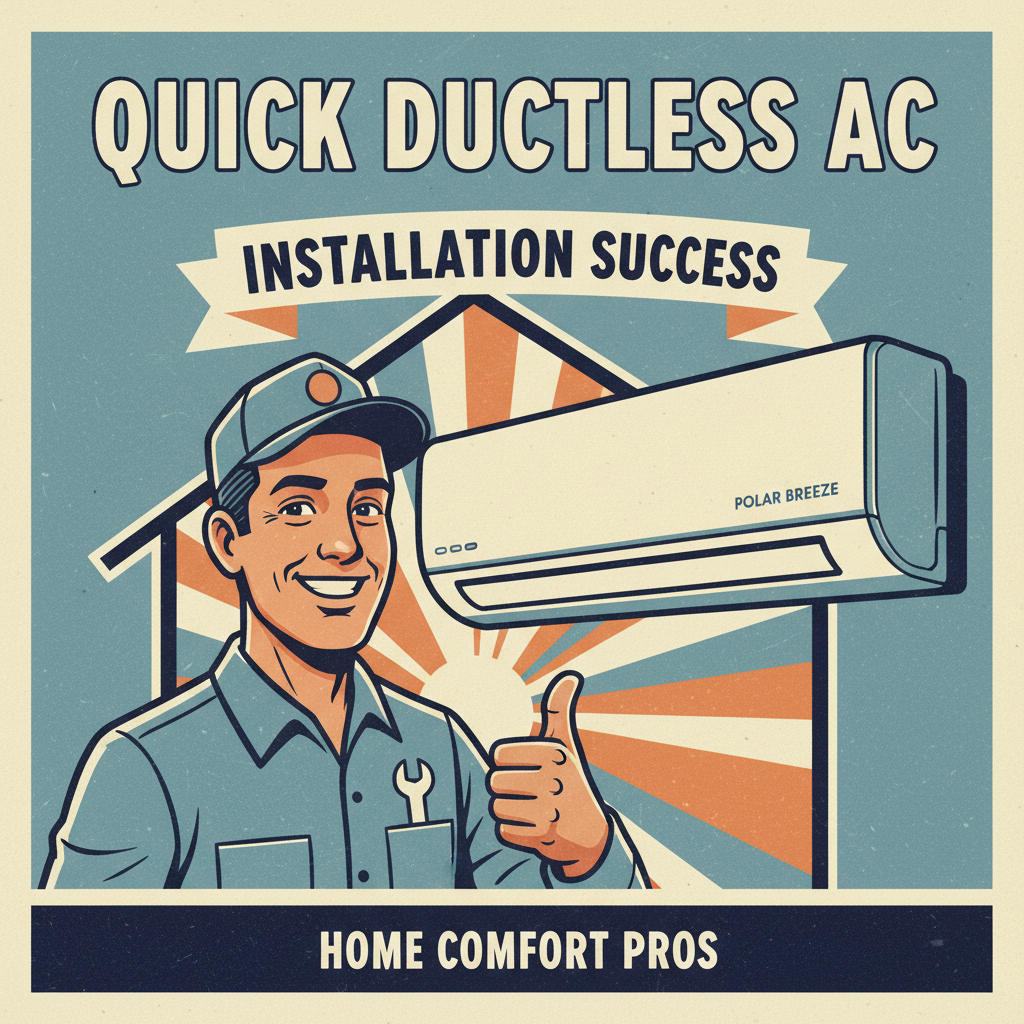 Quick Ductless AC Installation Success