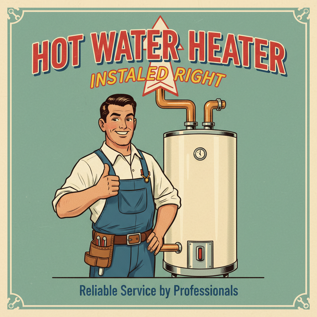 Hot Water Heater Installed Right