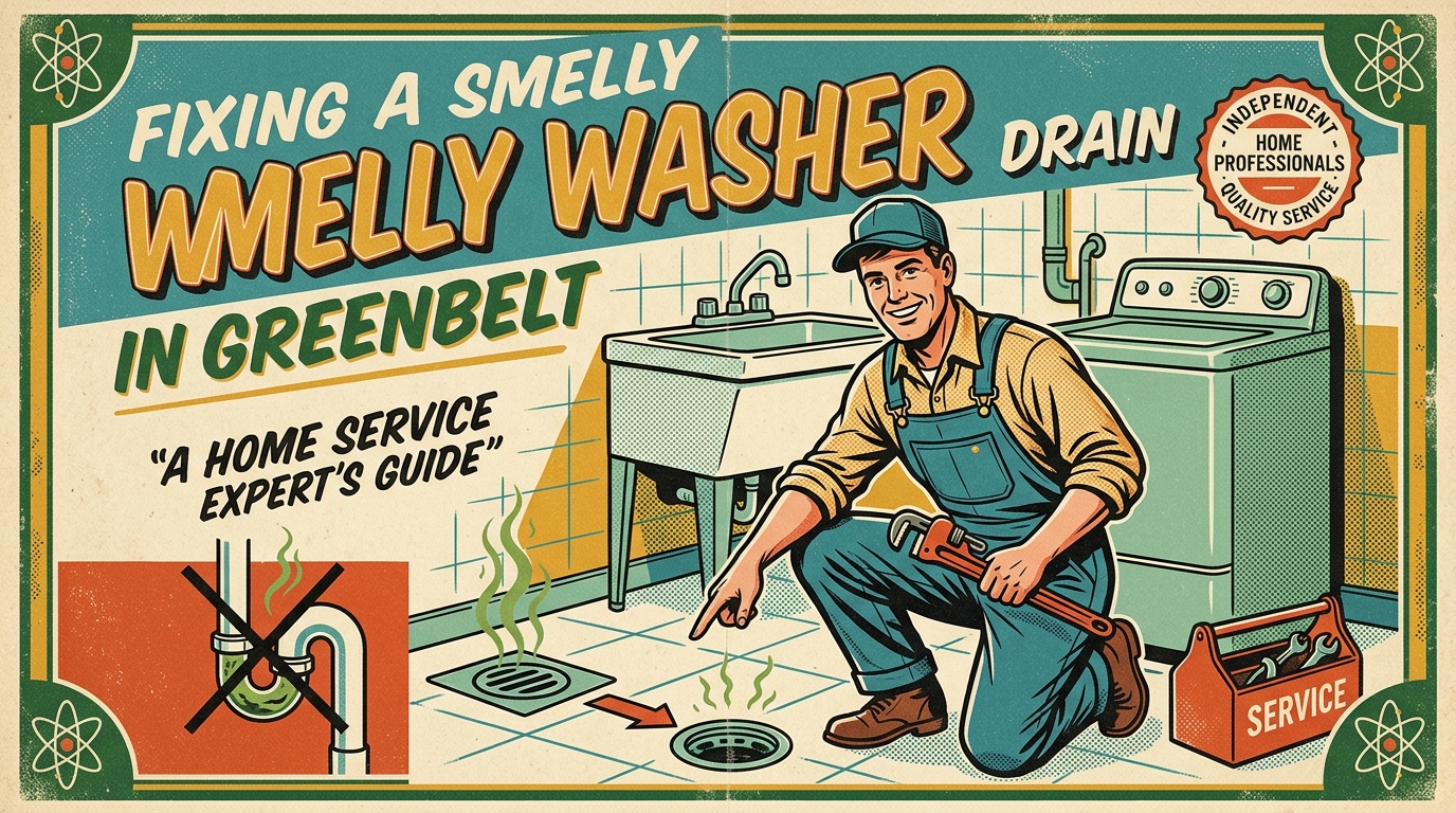Fixing a Smelly Washer Drain in Greenbelt
