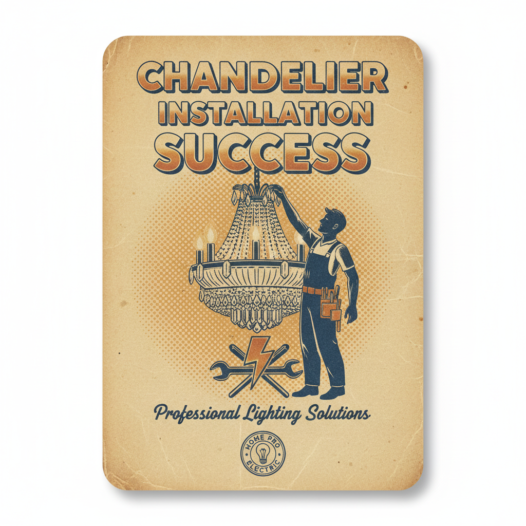 Chandelier Installation Success