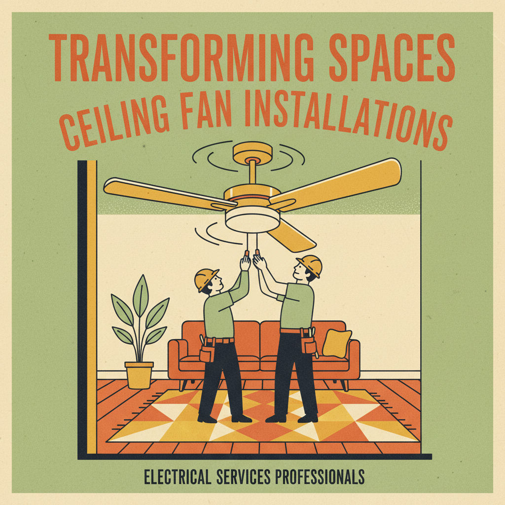 Transforming Spaces: Ceiling Fan Installations