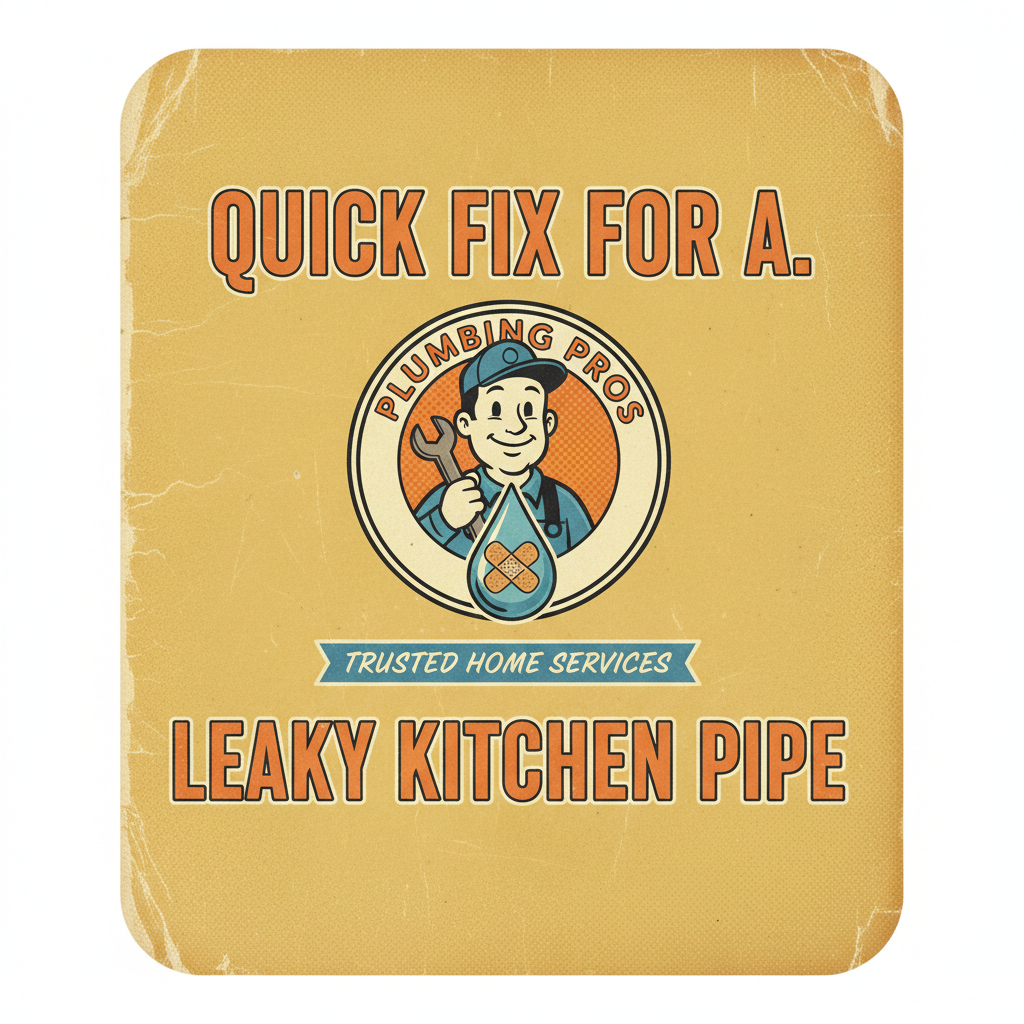 Quick Fix for a Leaky Kitchen Pipe