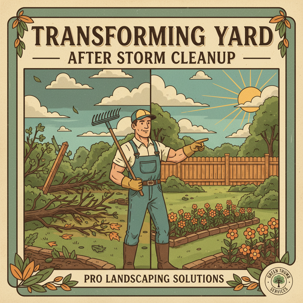 Transforming Yard After Storm Cleanup