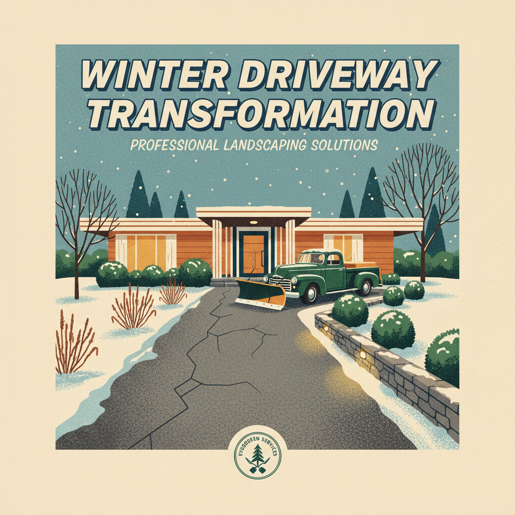 Winter Driveway Transformation