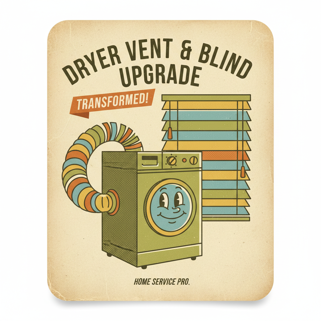 Dryer Vent & Blind Upgrade Transformed!