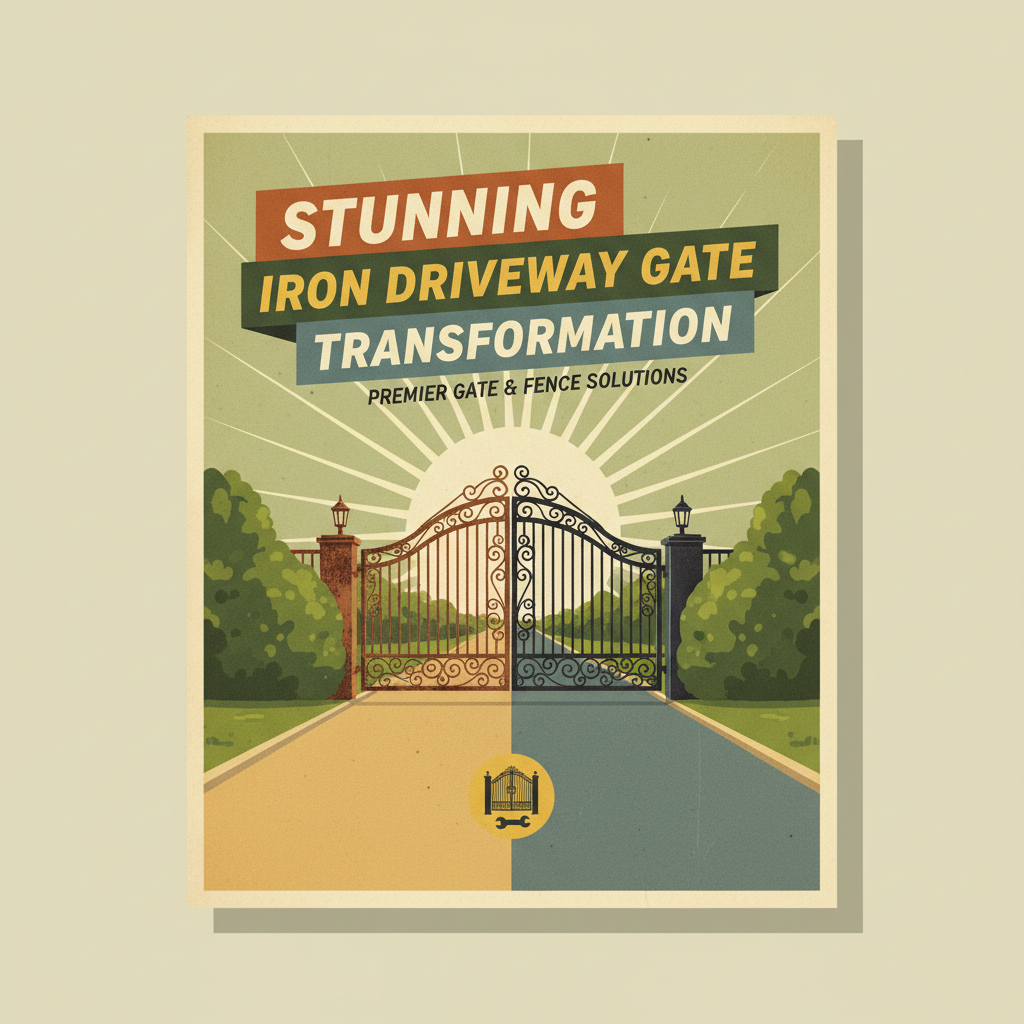 Stunning Iron Driveway Gate Transformation