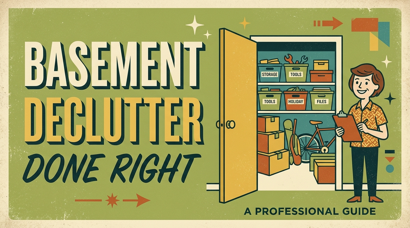 Basement Declutter Done Right
