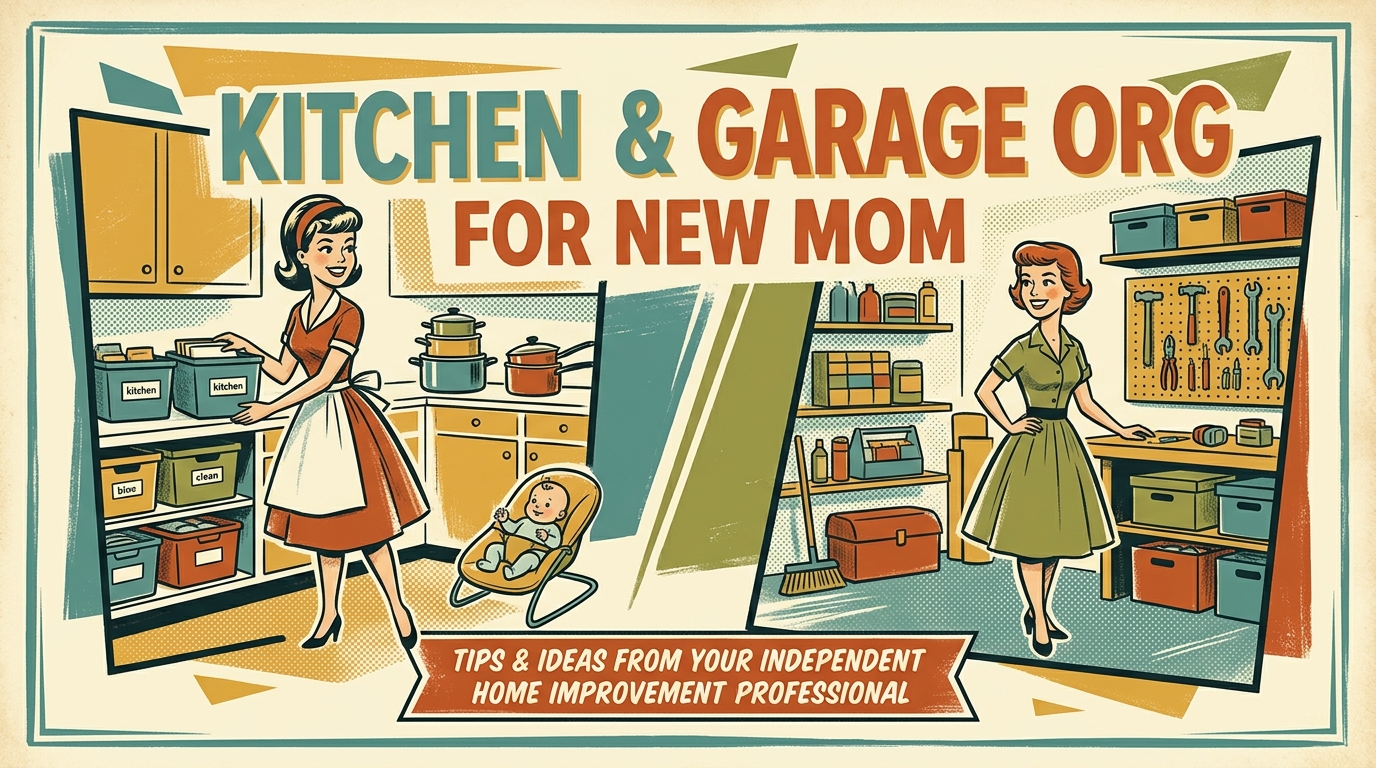 Kitchen & Garage Org for New Mom
