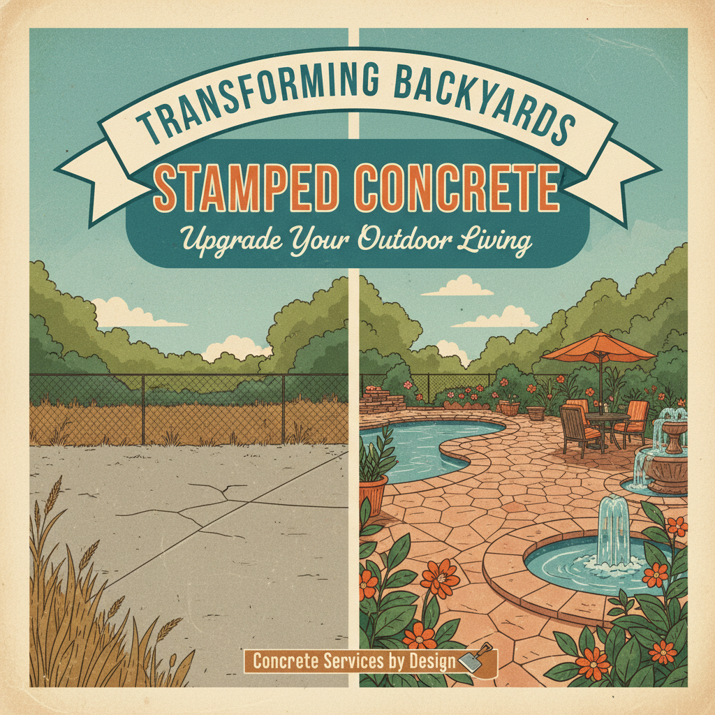 Transforming Backyards with Stamped Concrete