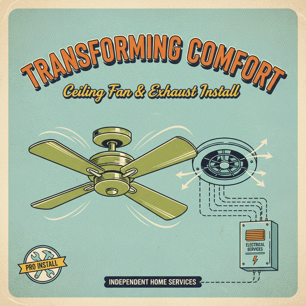 Transforming Comfort: Ceiling Fan & Exhaust Install