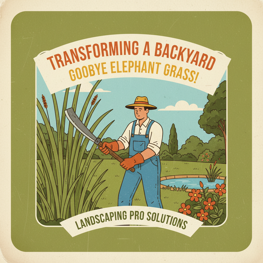Transforming a Backyard: Goodbye Elephant Grass!