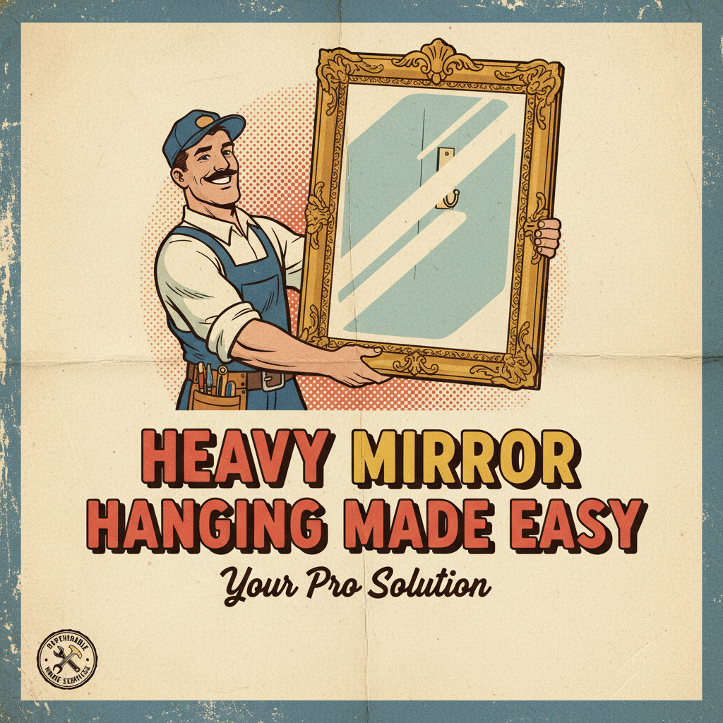 Heavy Mirror Hanging Made Easy