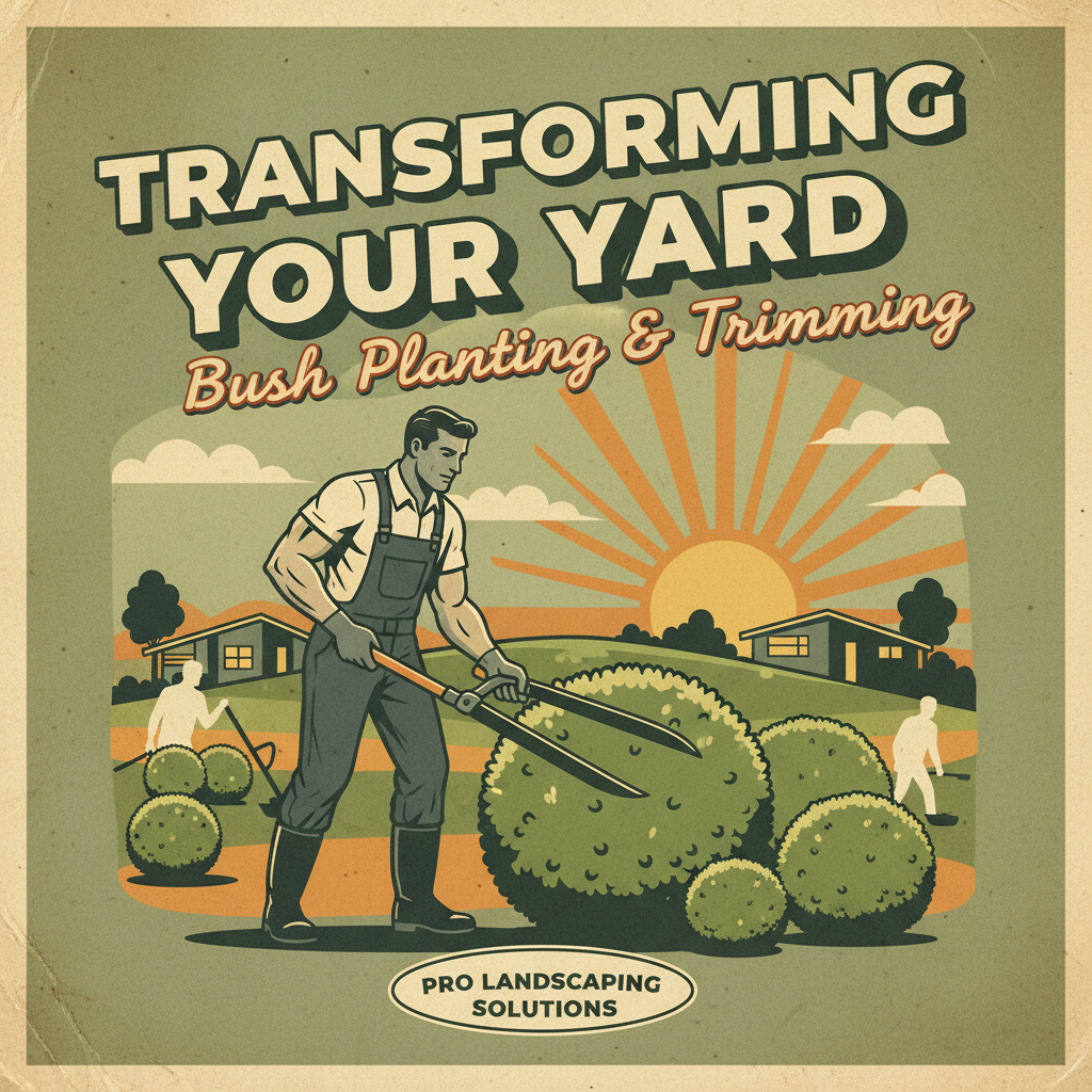 Transforming Your Yard: Bush Planting & Trimming