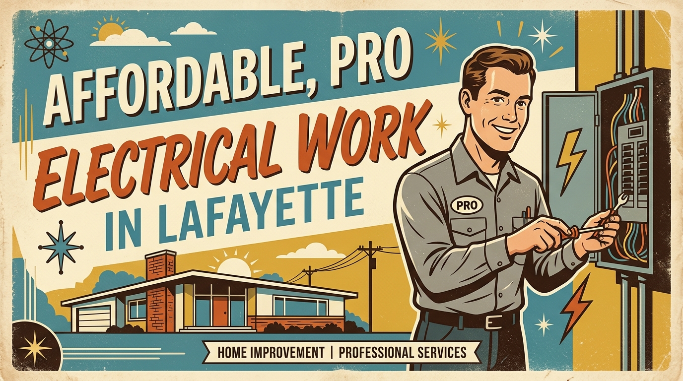 Affordable, Pro Electrical Work in Lafayette
