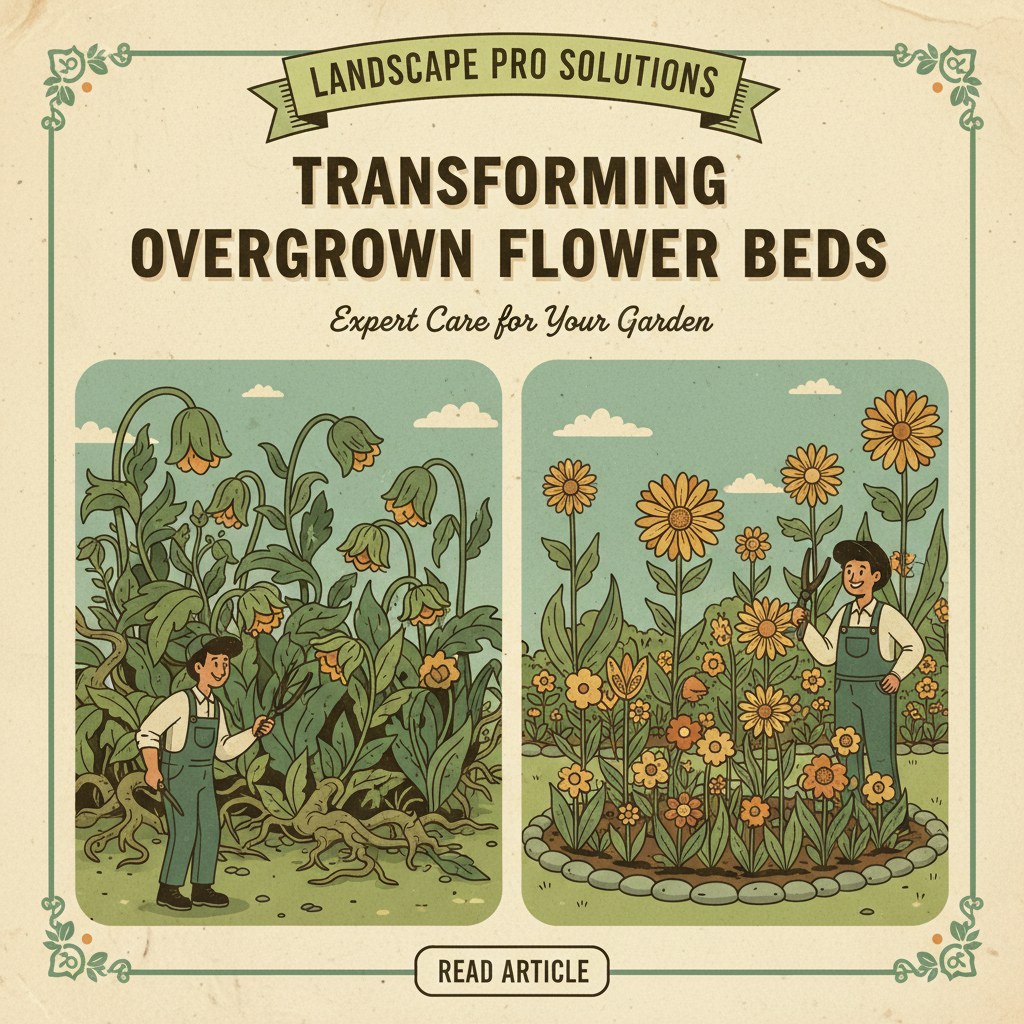 Transforming Overgrown Flower Beds