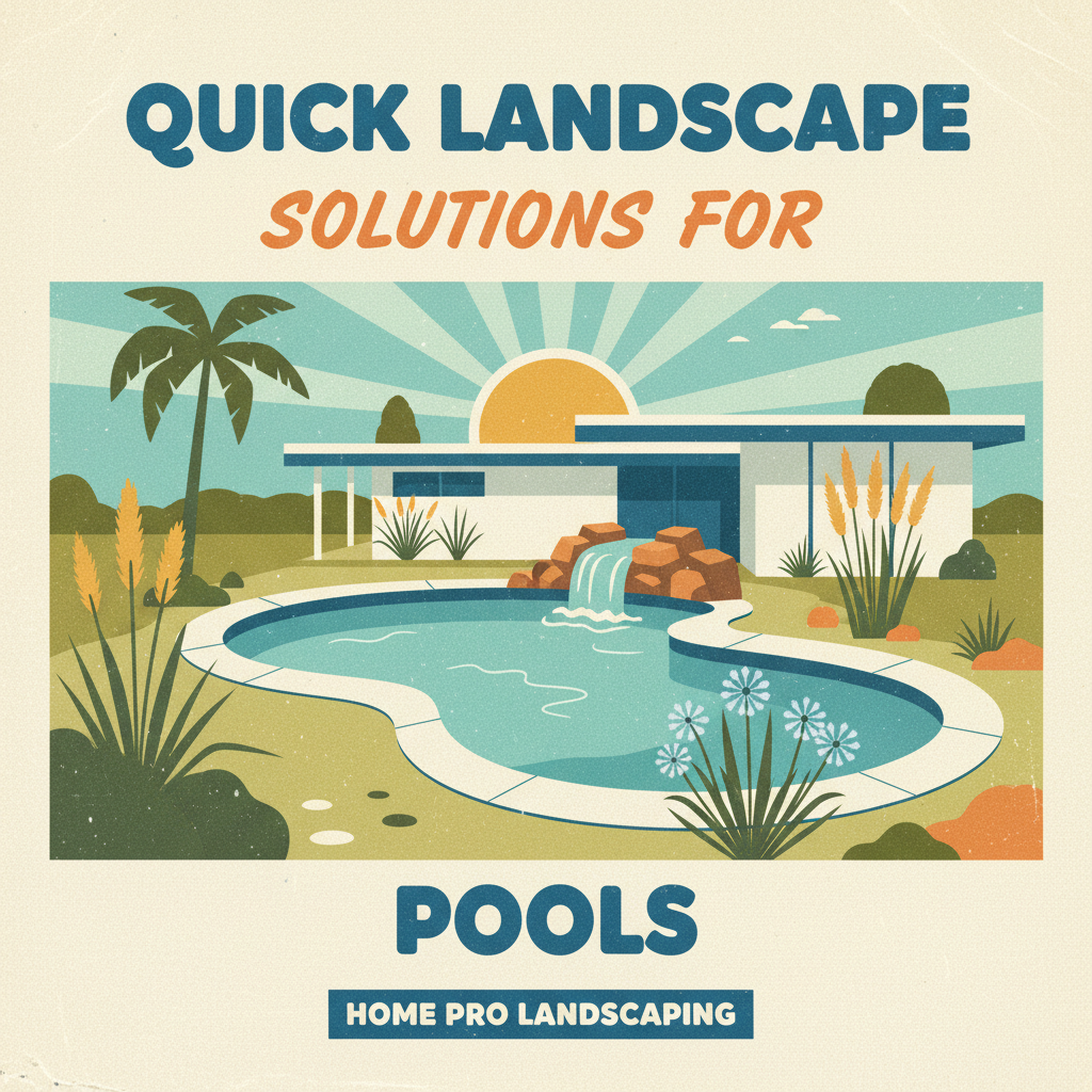 Quick Landscape Solutions for Pools