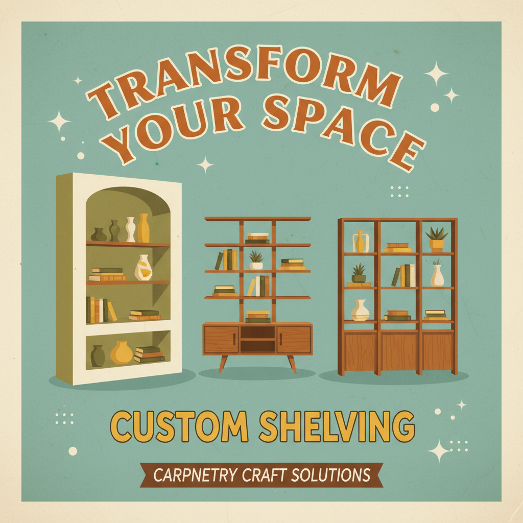 Transform Your Space with Custom Shelving