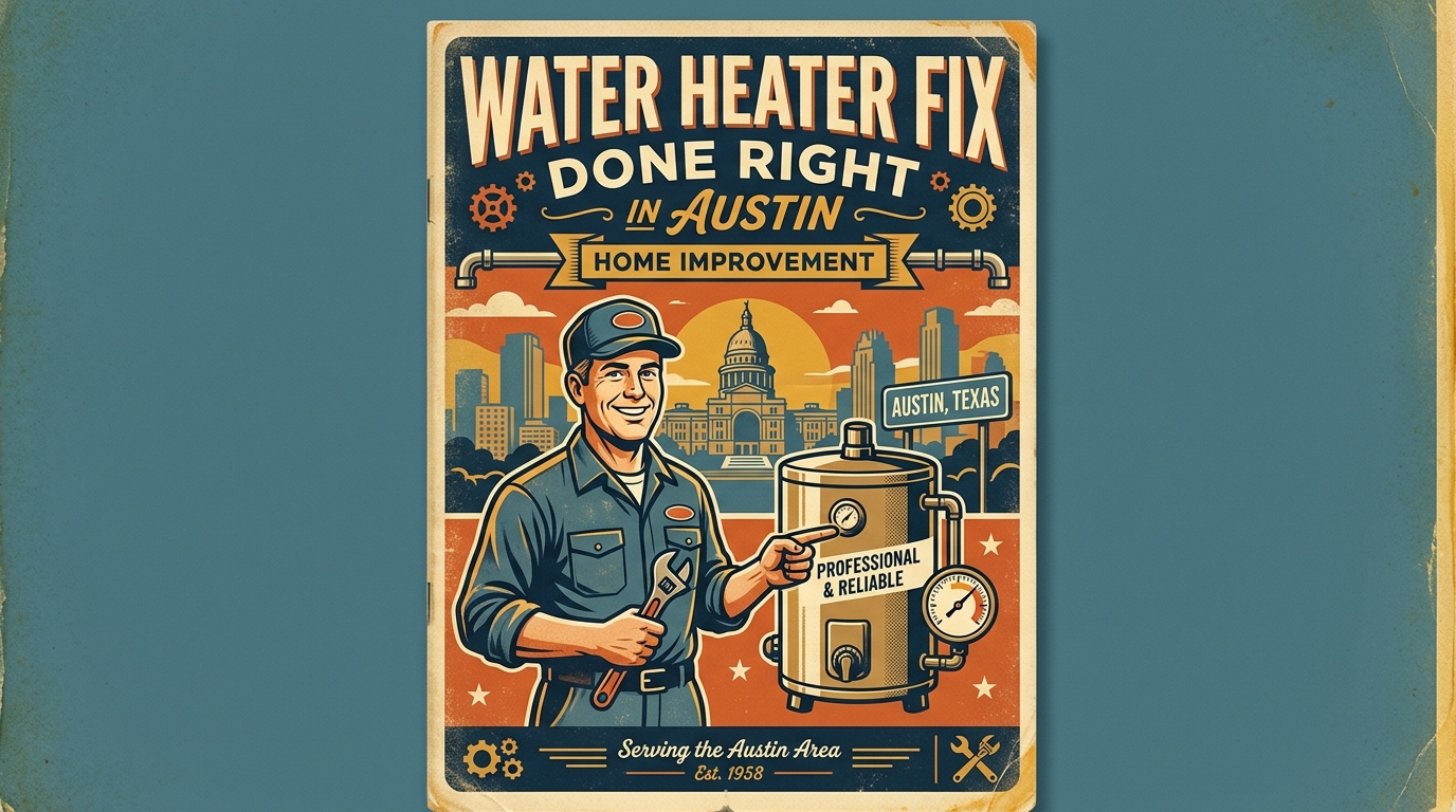 Water Heater Fix Done Right in Austin