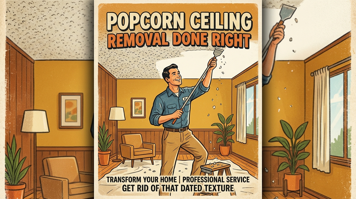 Popcorn Ceiling Removal Done Right
