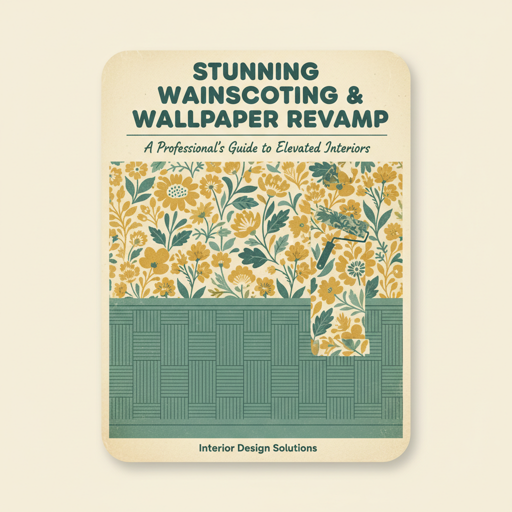 Stunning Wainscoting & Wallpaper Revamp