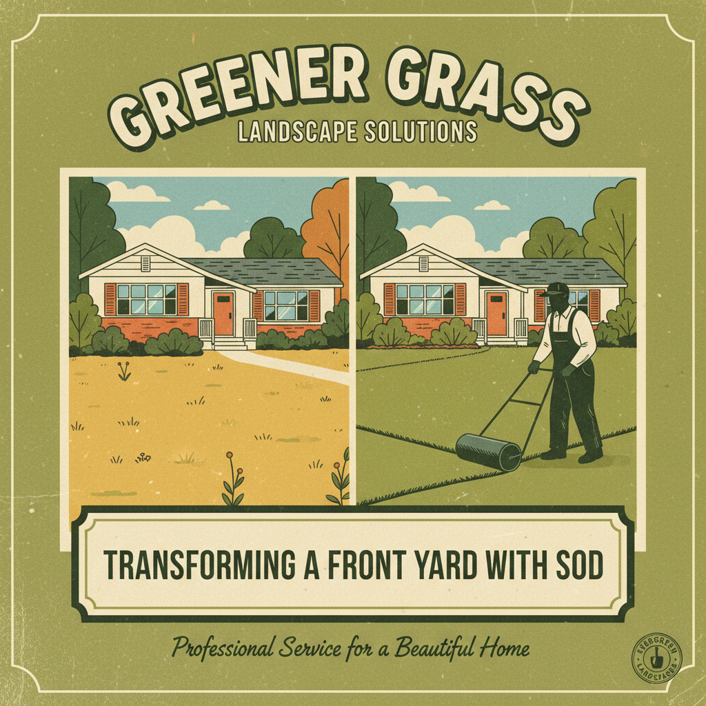 Transforming a Front Yard with Sod