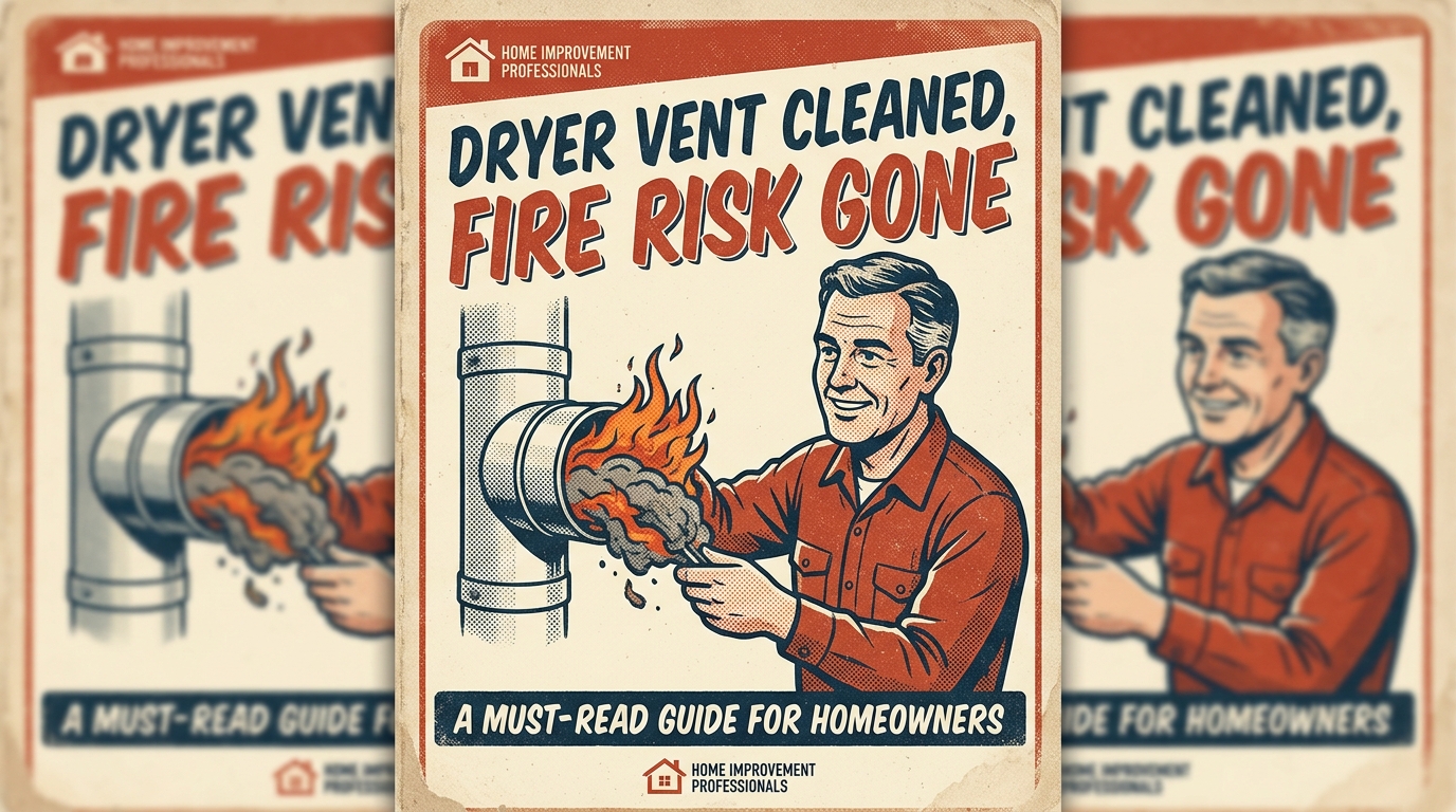 Dryer Vent Cleaned, Fire Risk Gone