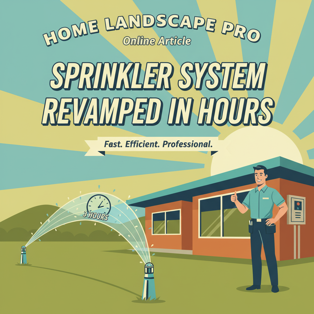 Sprinkler System Revamped in Hours