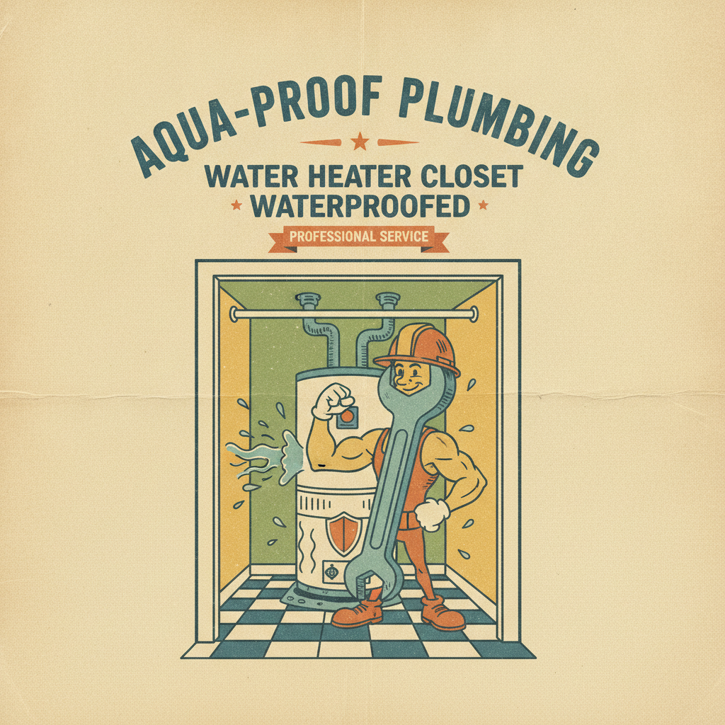 Water Heater Closet Waterproofed