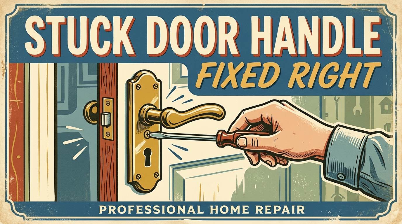 Stuck Door Handle Fixed Right