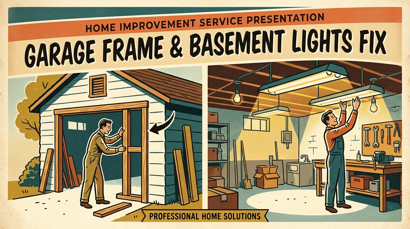 Garage Frame & Basement Lights Fix