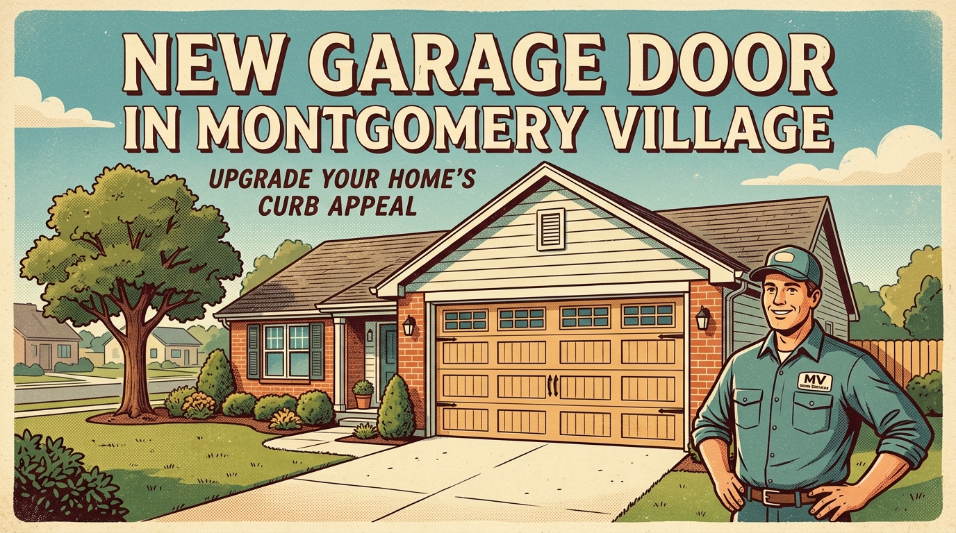 New Garage Door in Montgomery Village