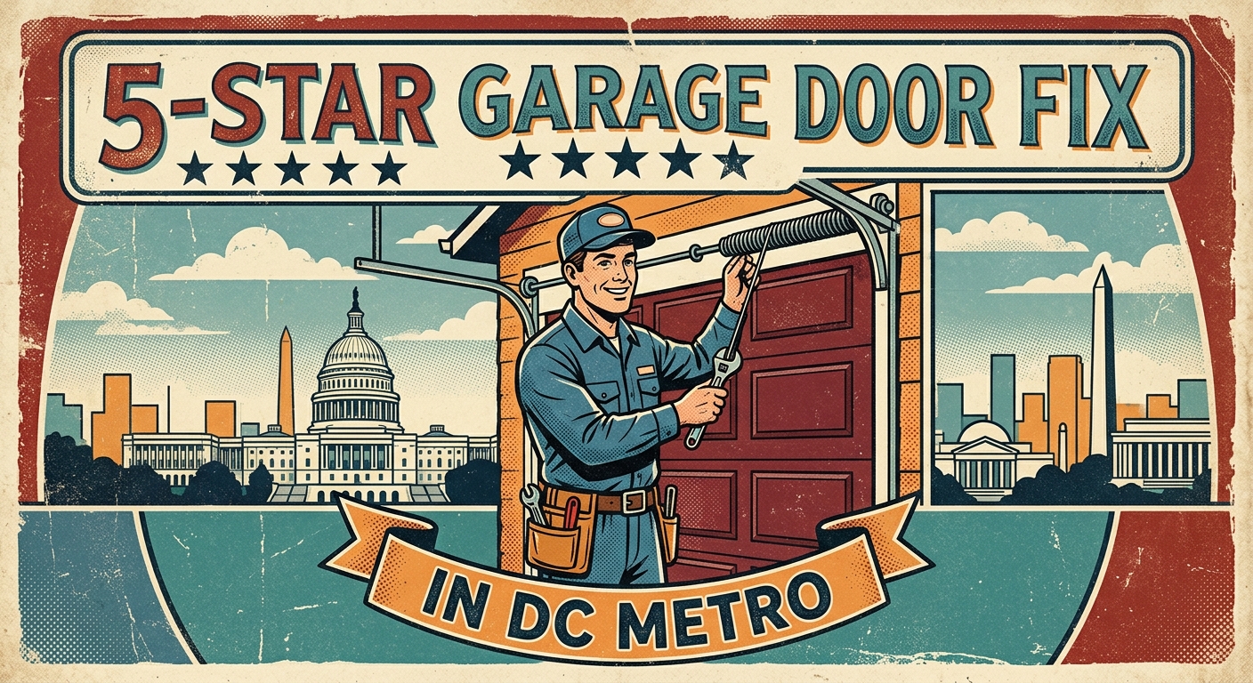 5-Star Garage Door Fix in DC Metro