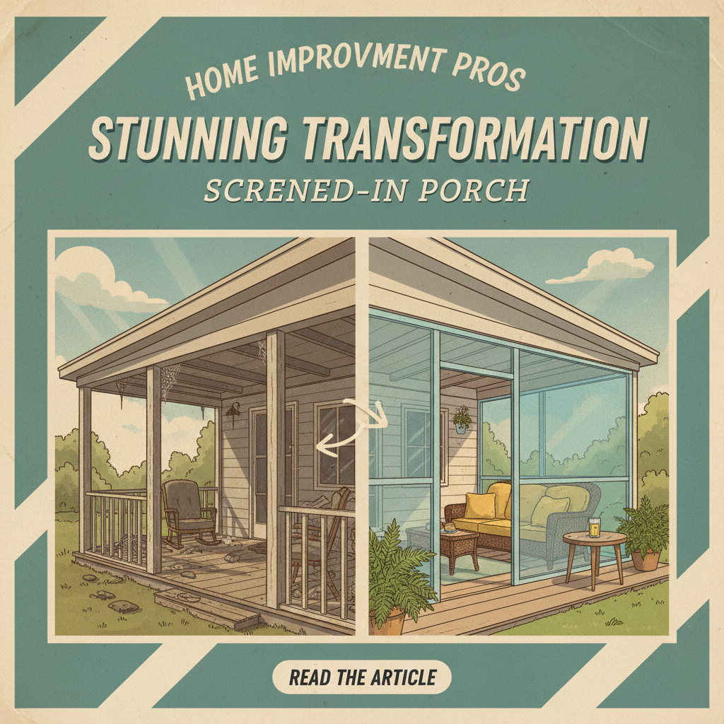 Stunning Transformation: Screened-In Porch
