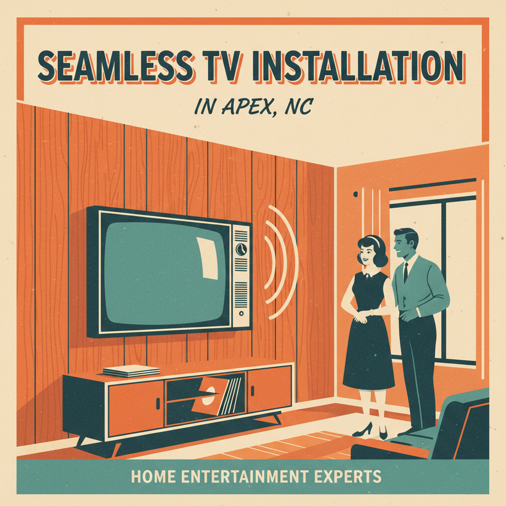 Seamless TV Installation in Apex, NC