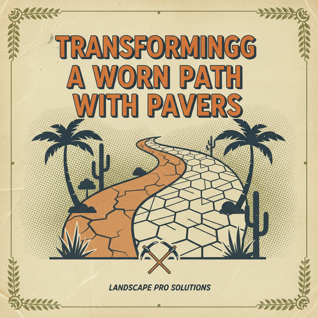 Transforming a Worn Path with Pavers